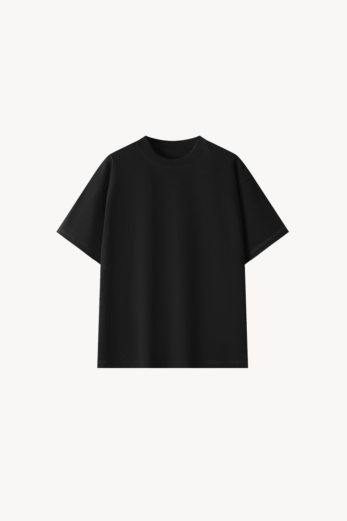 100% Cotton Oversized T-Shirt - Black