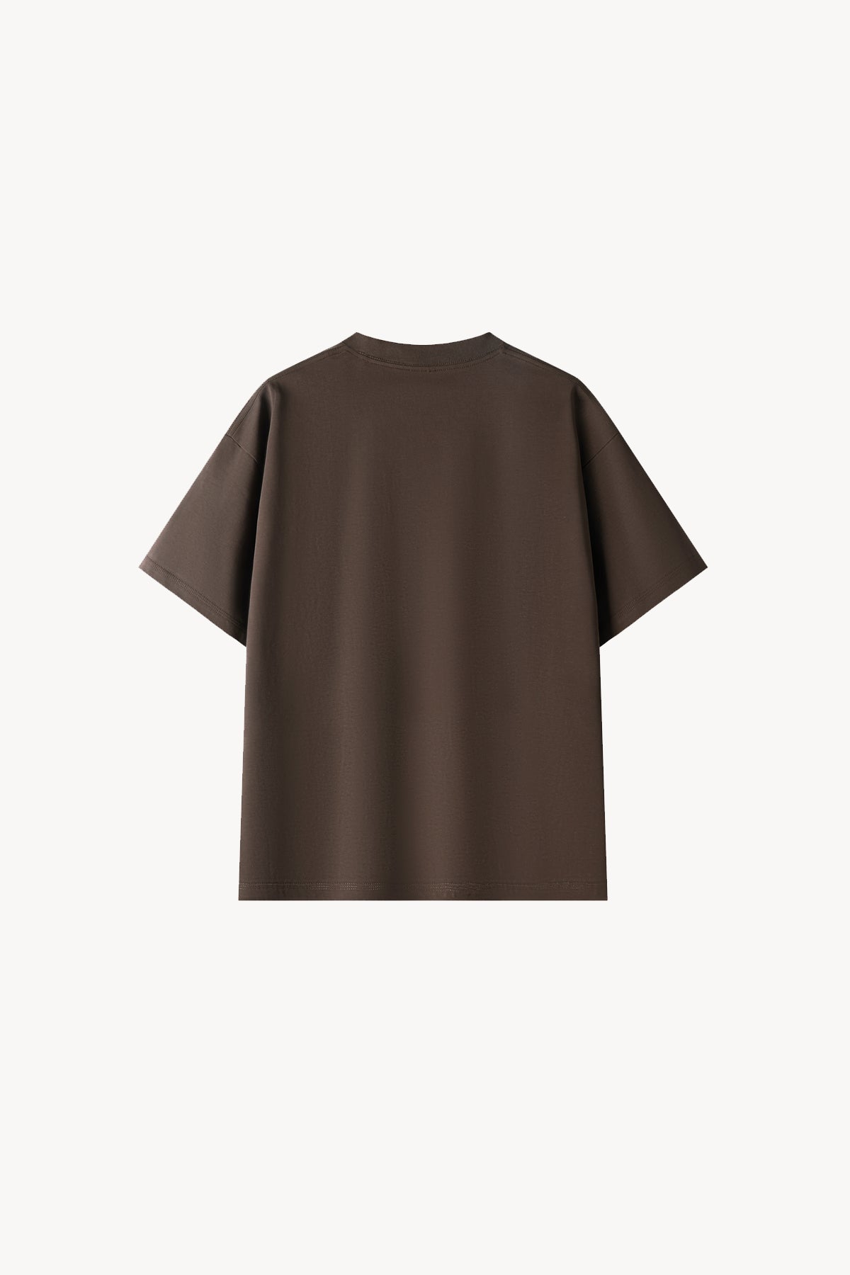 100% Cotton Oversized T-Shirt - Coffee