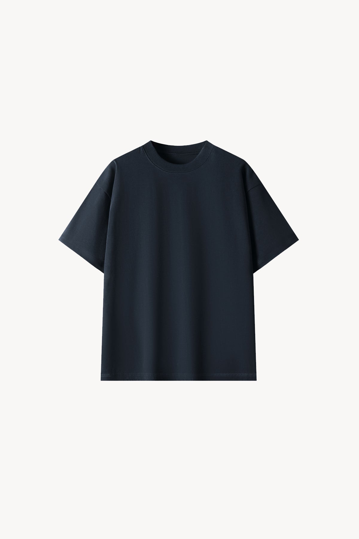 100% Cotton Oversized T-Shirt - Navy Blue