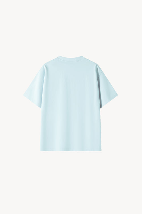 100% Cotton Oversized T-Shirt - Sky Blue