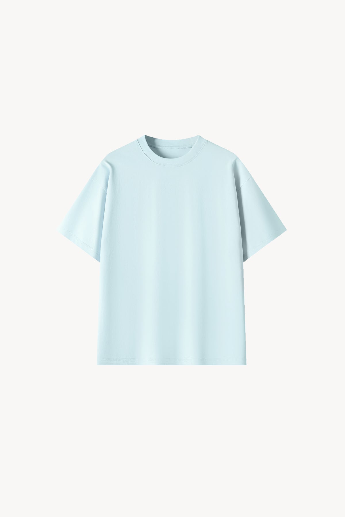 100% Cotton Oversized T-Shirt - Sky Blue