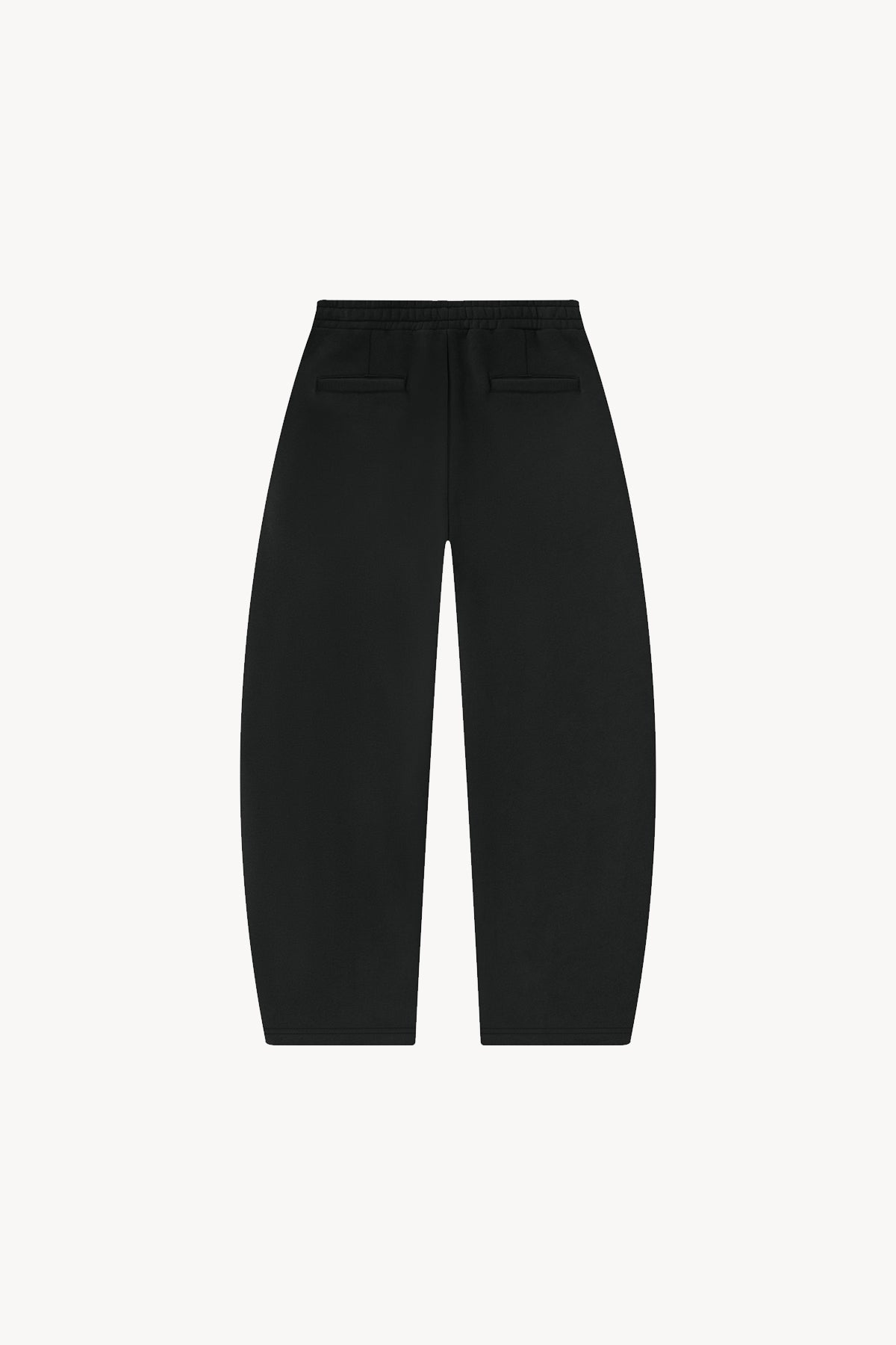 Barrel Leg Sweatpants - Black