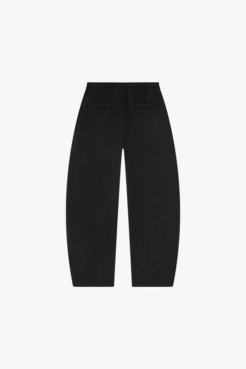 Barrel Leg Sweatpants - Black