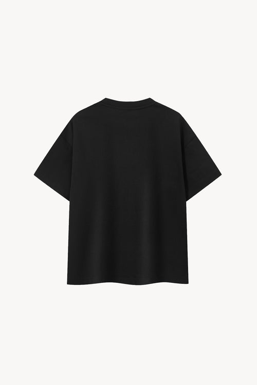 Boxy Oversized T-Shirt - Black