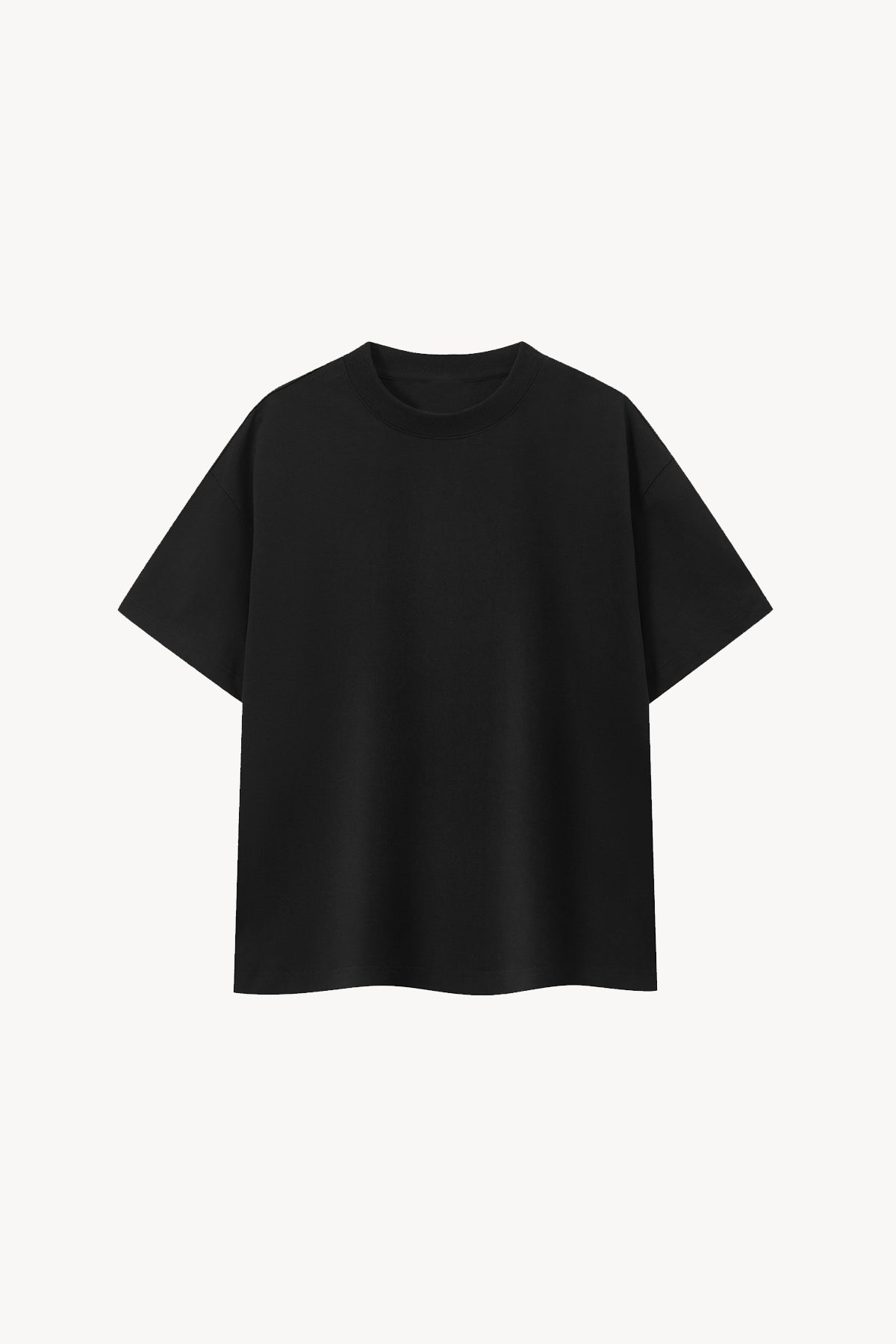 Boxy Oversized T-Shirt - Black