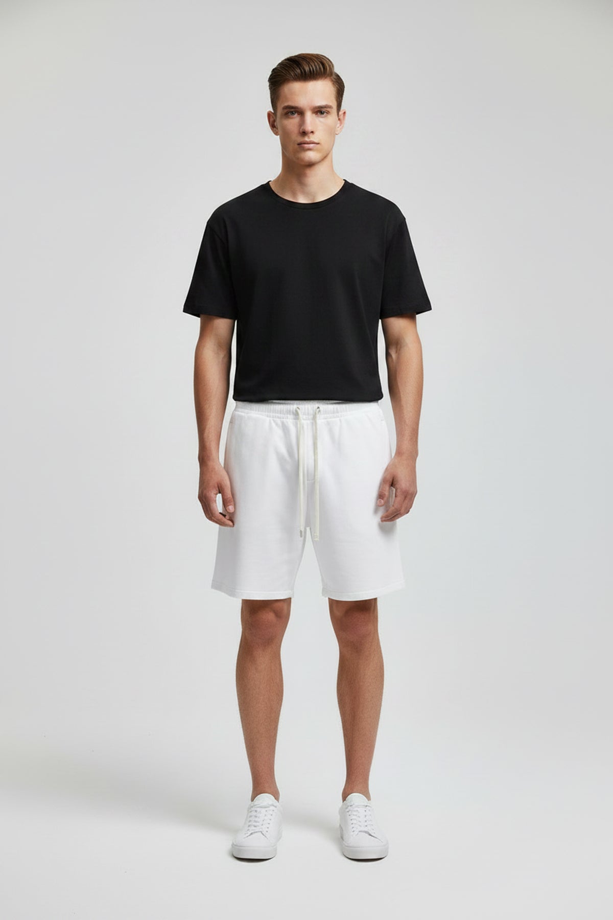 Essential Cotton Shorts - White