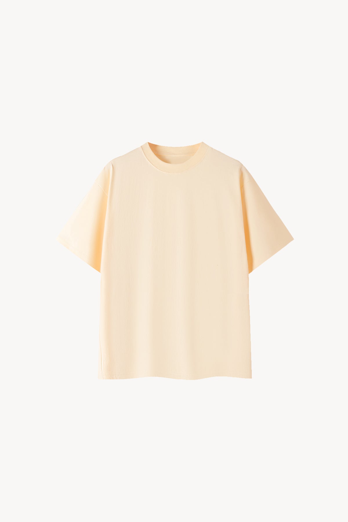 Essential Oversized Cotton T-Shirt - Apricot