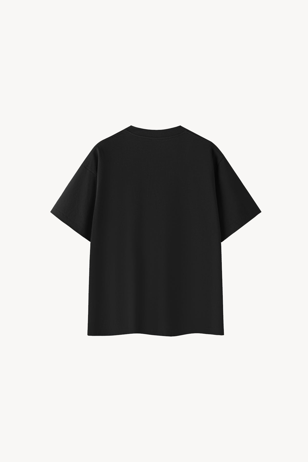 Essential Oversized Cotton T-Shirt - Black