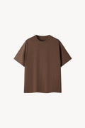 Essential Oversized Cotton T-Shirt - Coffee