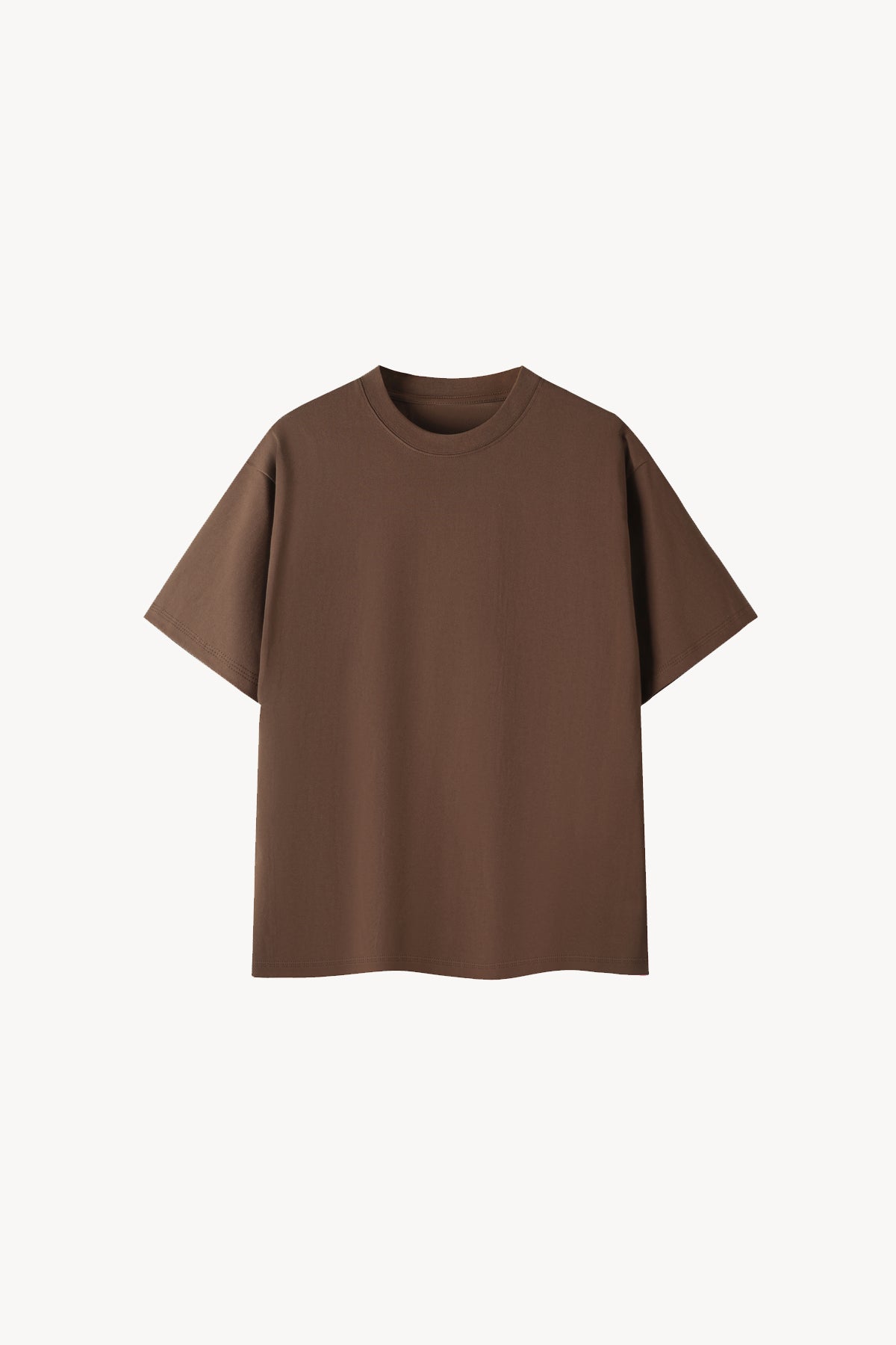 Essential Oversized Cotton T-Shirt - Coffee