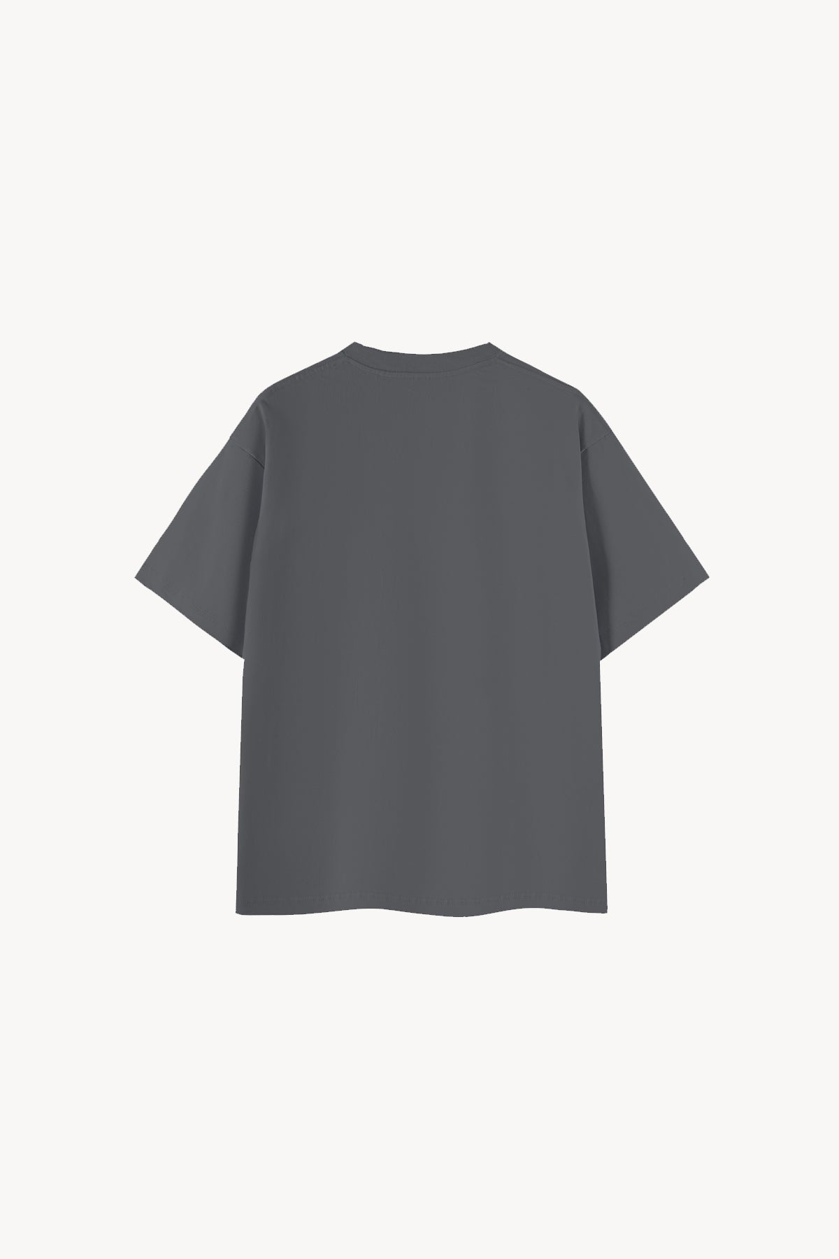 Essential Oversized Cotton T-Shirt - Dark Gray