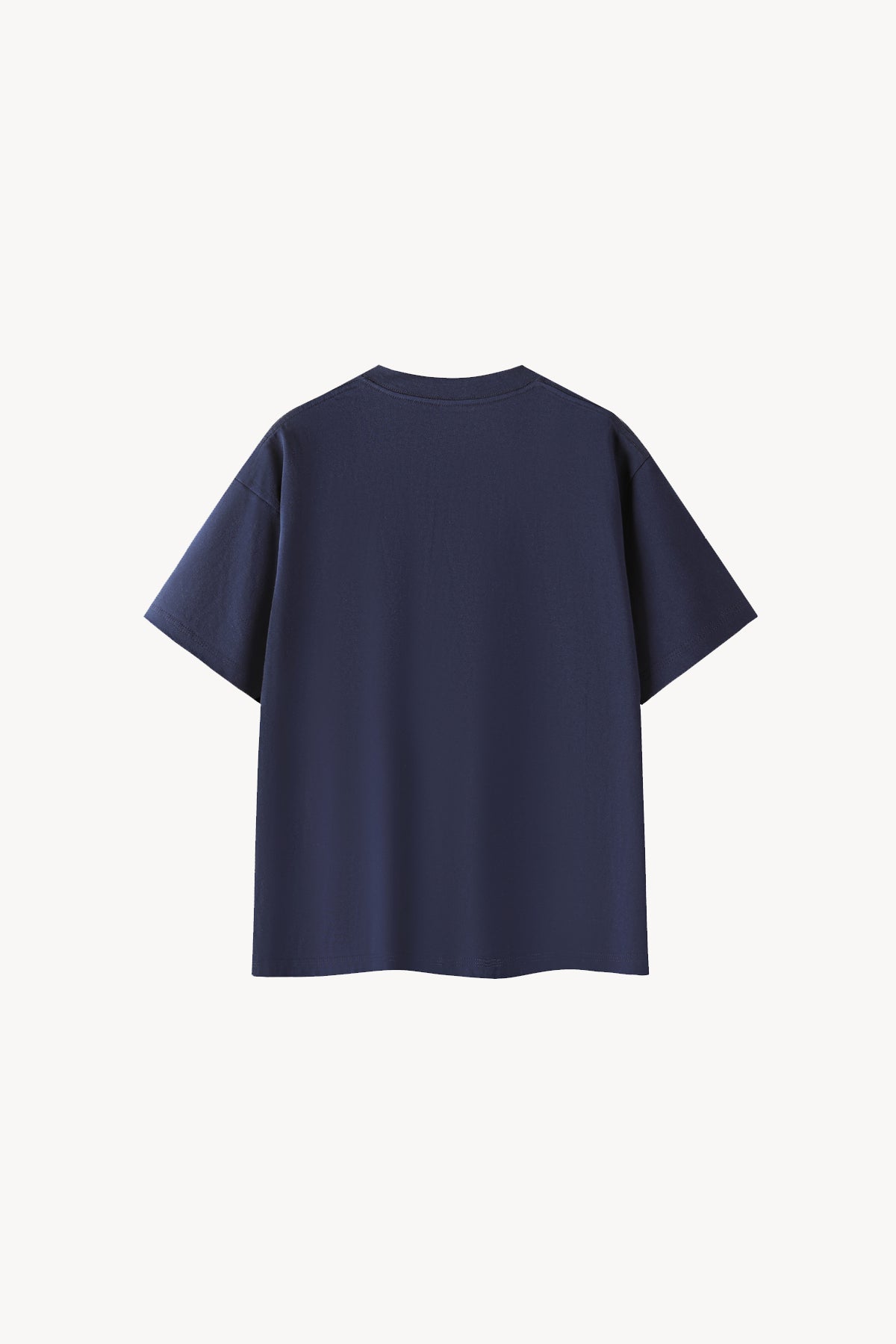Essential Oversized Cotton T-Shirt - Navy Blue