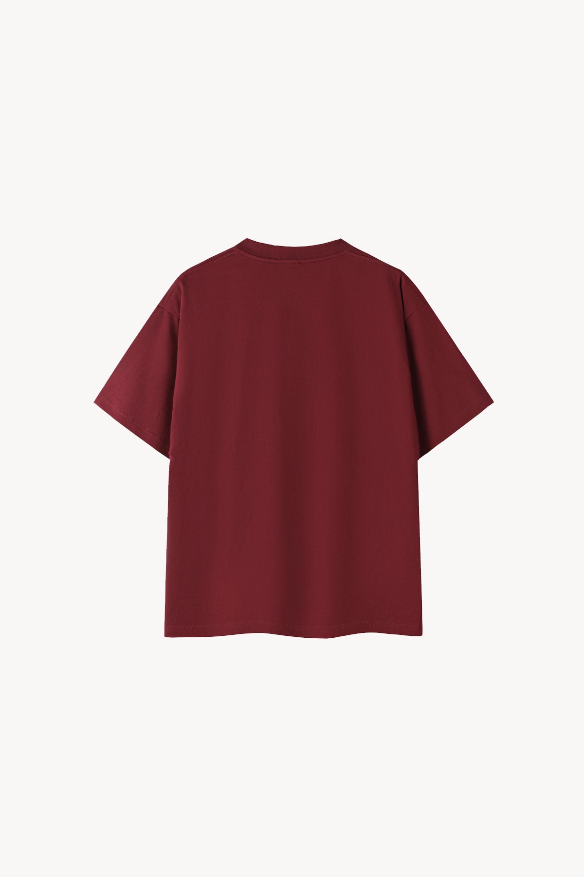 Essential Oversized Cotton T-Shirt - Wine Red