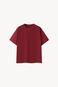 Essential Oversized Cotton T-Shirt - Wine Red