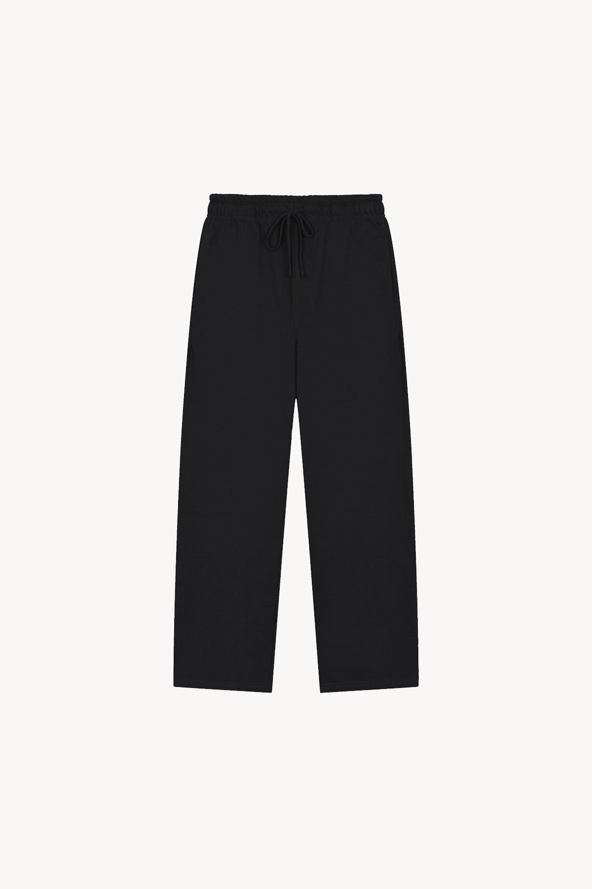 Essential Straight-Leg Sweatpants - Black