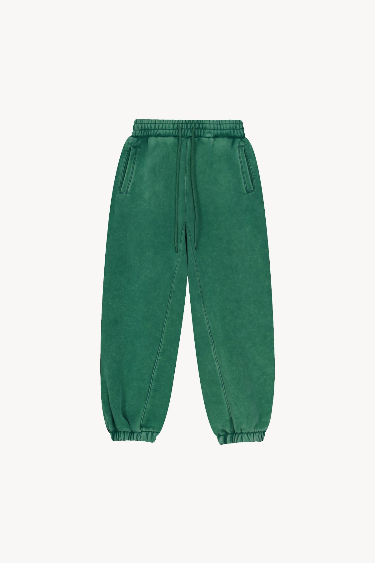 Fleeced Jogger Sweatpants - Dark Green