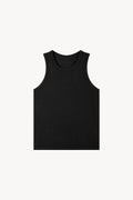 Heavyweight Ribbed Tank Top - Black