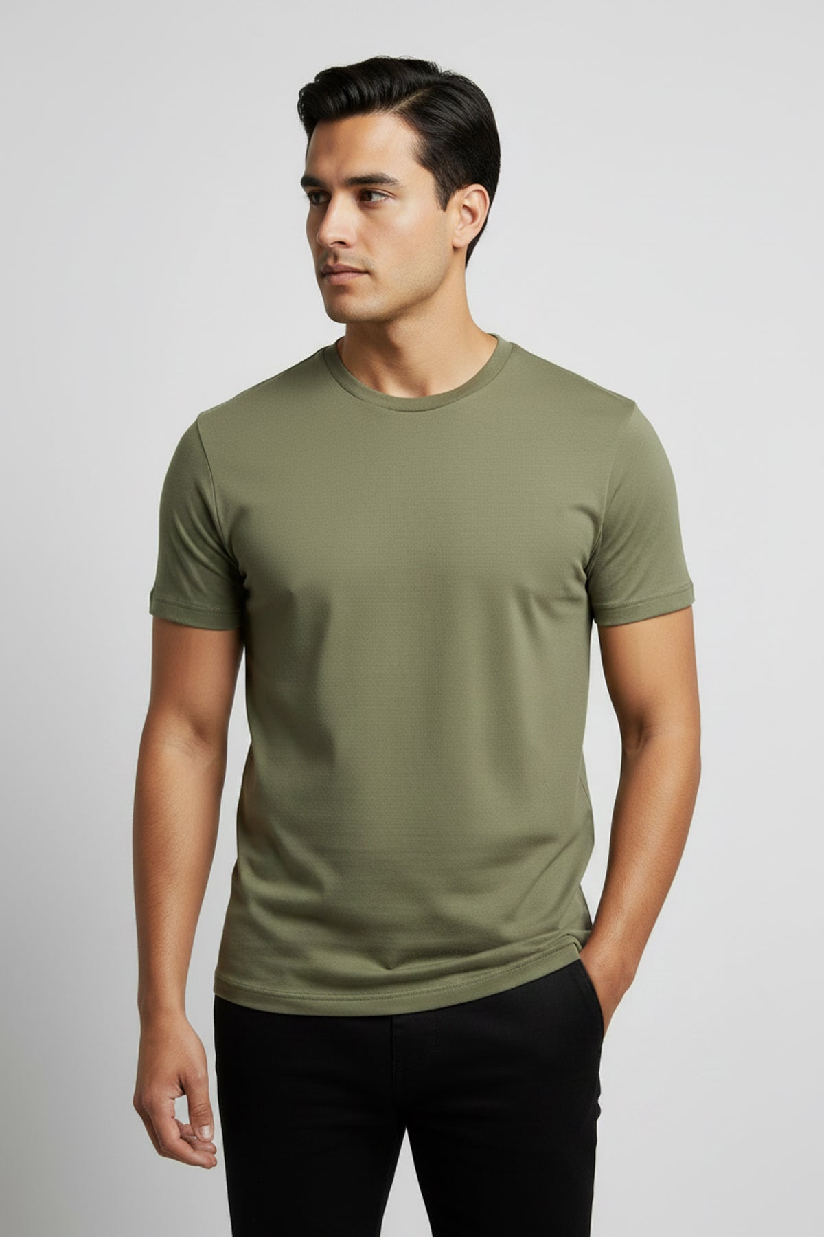 Heavyweight Slim Fit T-Shirt - Army Green