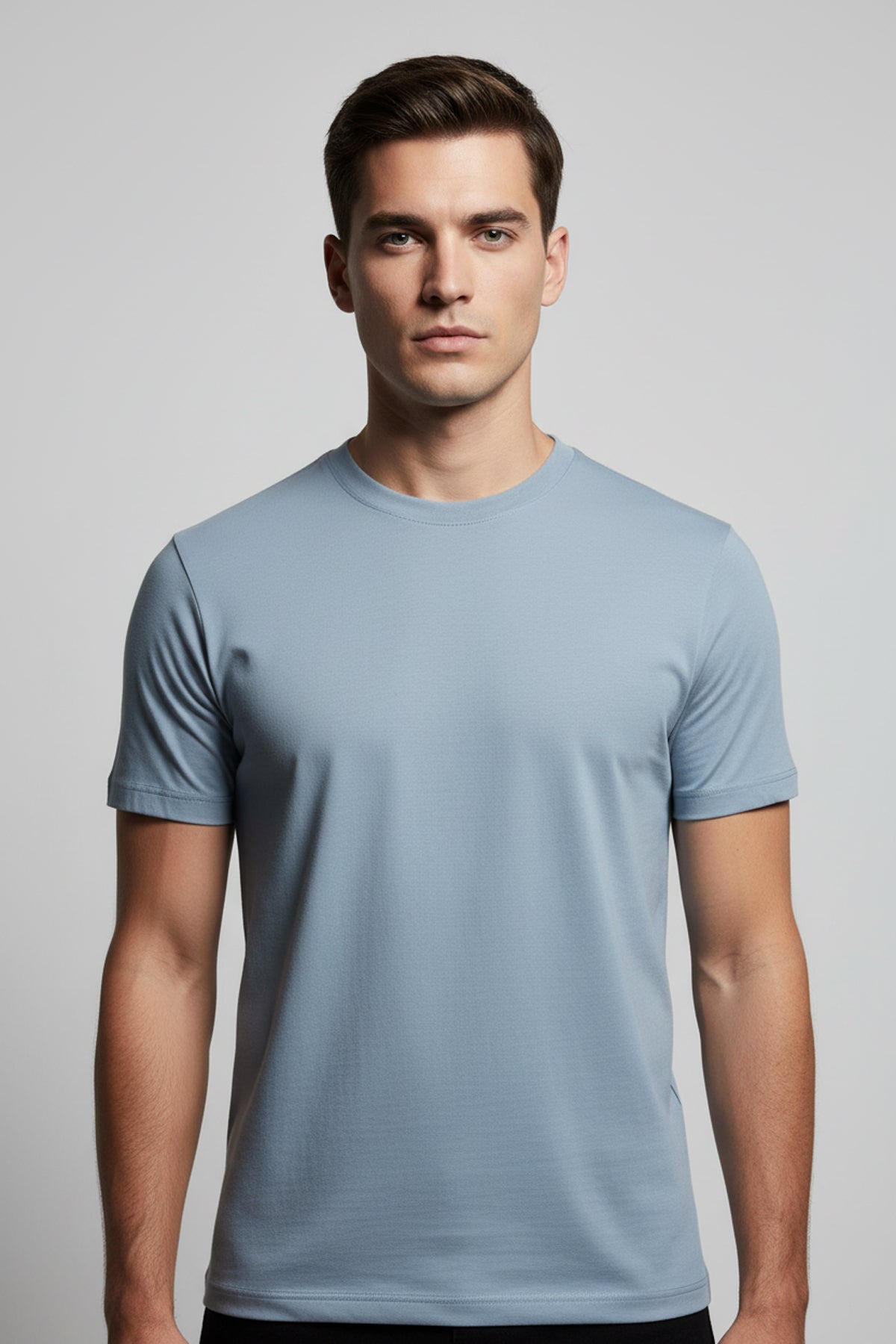 Heavyweight Slim Fit T-Shirt - Gray Blue