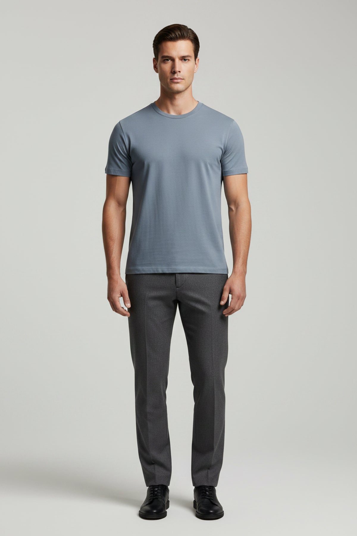 Heavyweight Slim Fit T-Shirt - Gray Blue