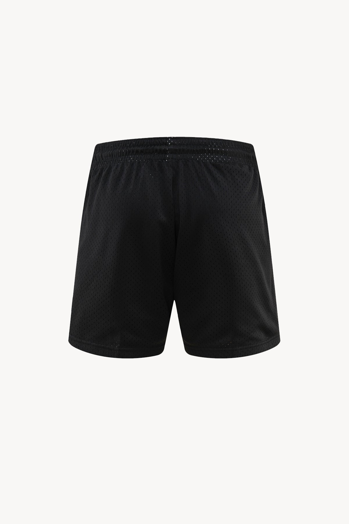 Mesh Drawstring Shorts - Black