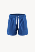 Mesh Drawstring Shorts - Blue