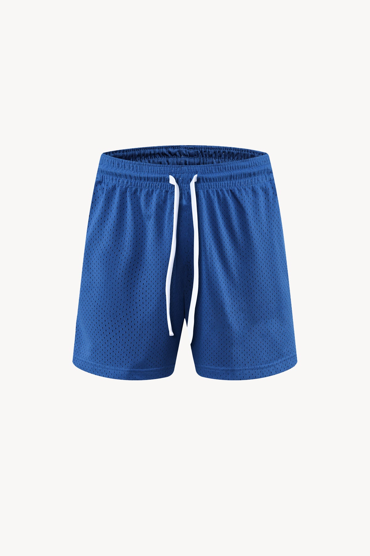 Mesh Drawstring Shorts - Blue