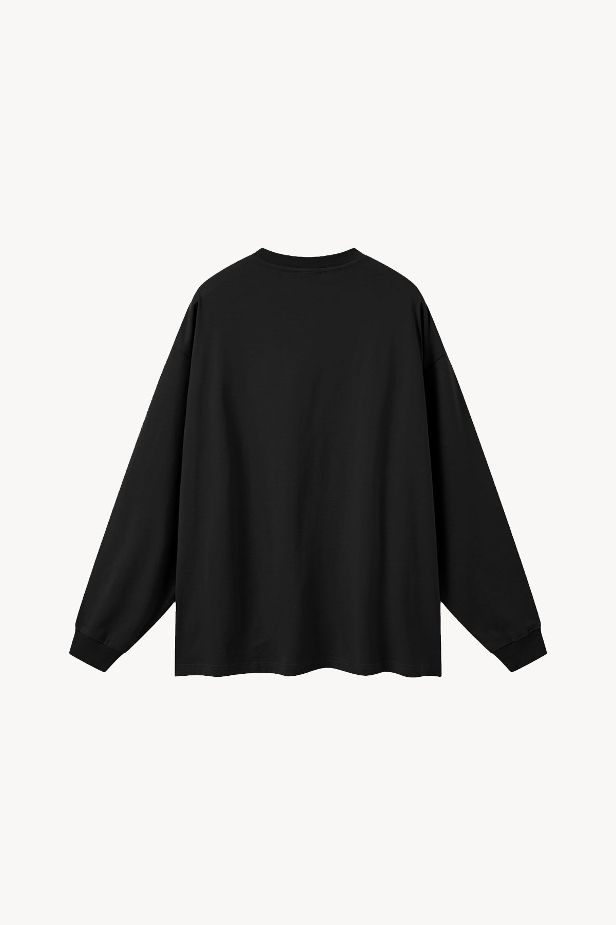 Oversized Long Sleeve T-Shirt - Black