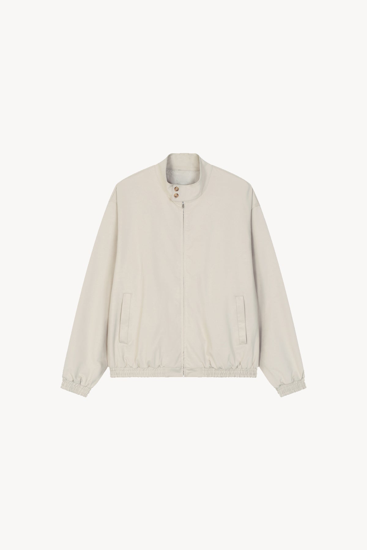 Stand Collar Bomber Jacket - Camel