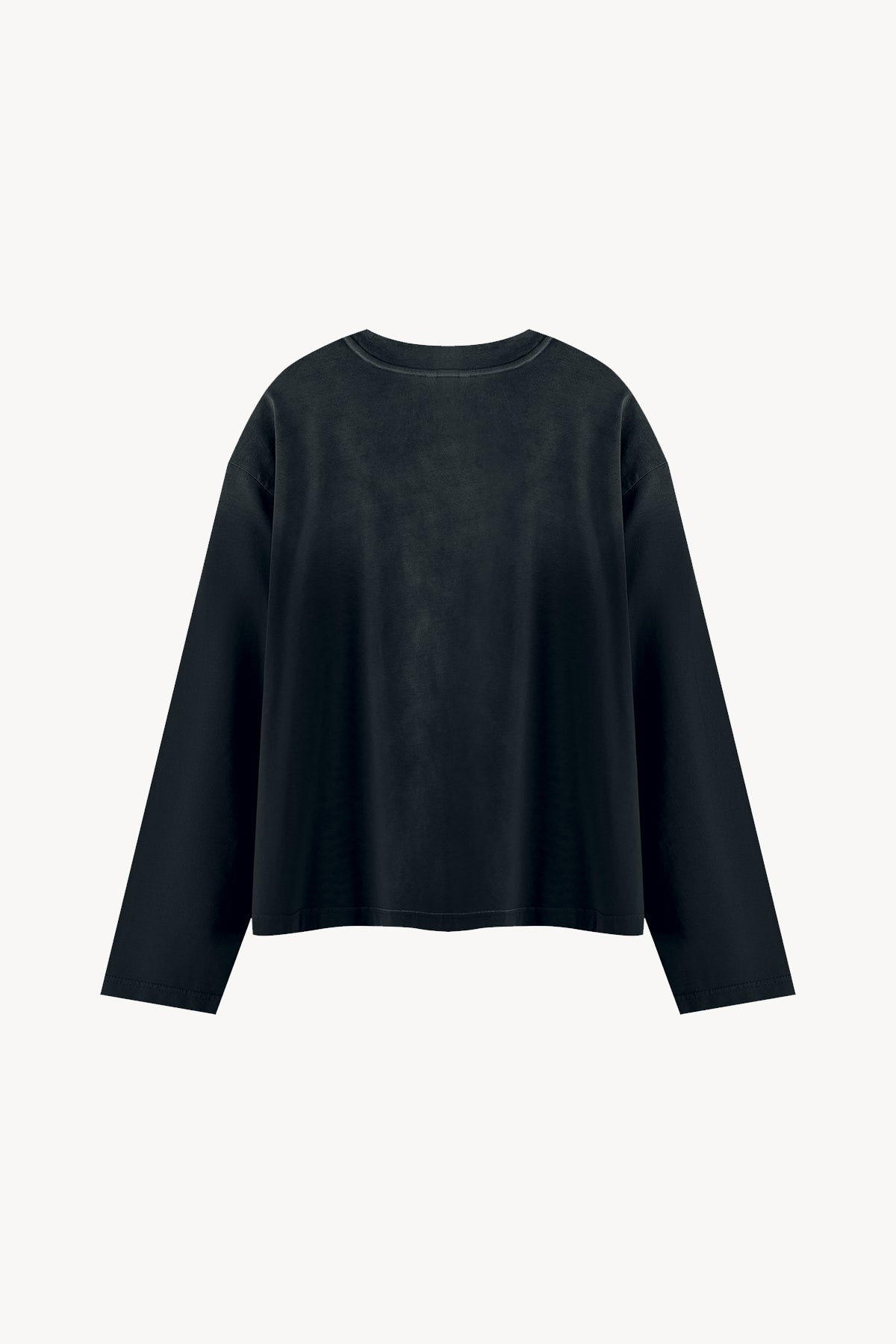 Sunfade Boxy Long Sleeve T-Shirt - Black