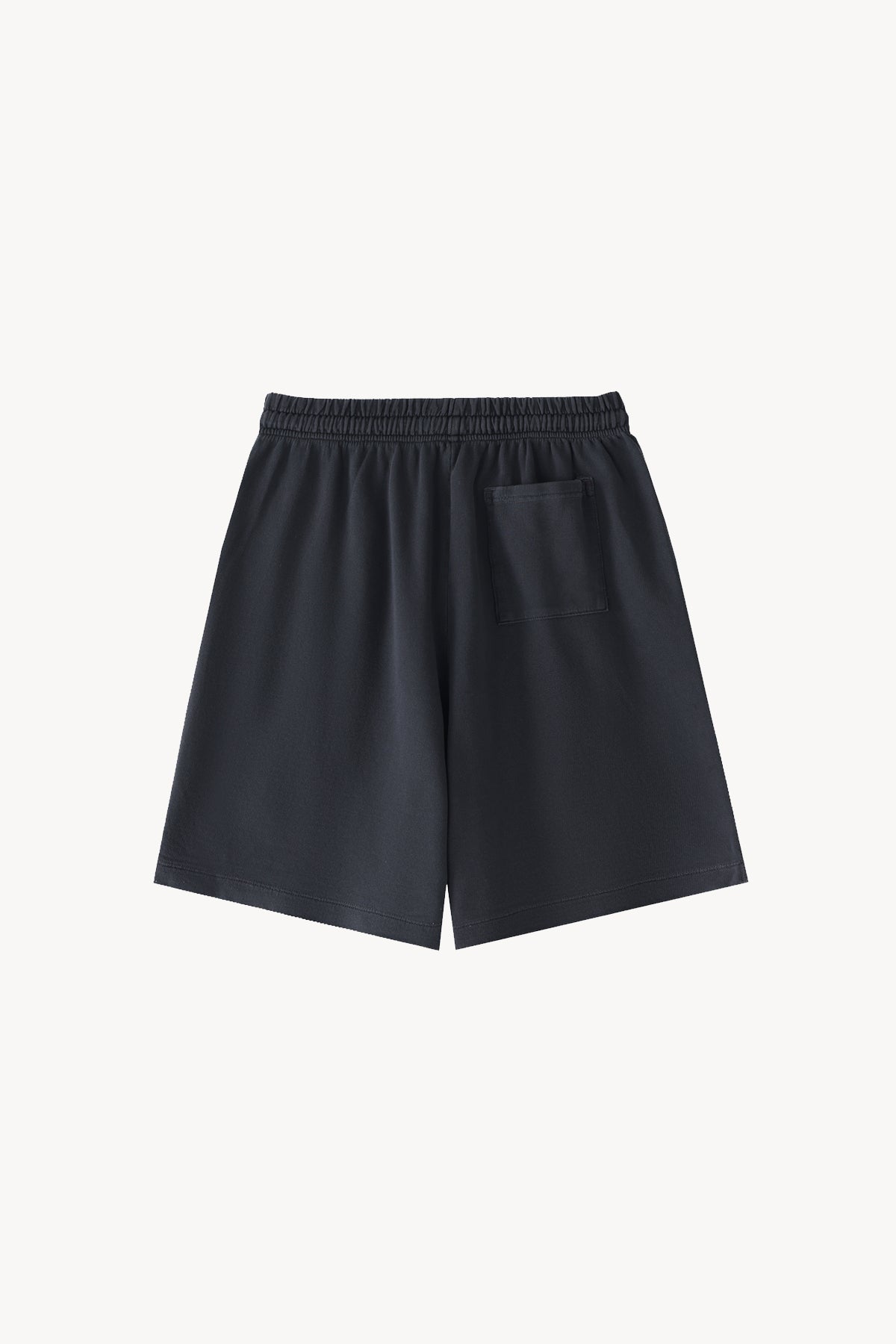 Vintage Wash Cotton Shorts - Black