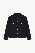 Vintage Wash Denim Jacket - Black