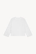 Waffle Raw Edge T-Shirt - White